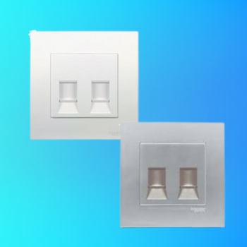 BỘ Ổ CẮM MẠNG CAT6 ĐÔI VIVACE KB32RJ6