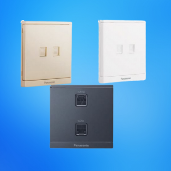 Bộ 2 Ổ Cắm DATA CAT5E Halumie Panasonic WMF422