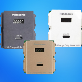 Ổ CẮM USB 2 CỔNG A C HALUMIE PANASONIC WEF14821