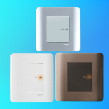 BỘ CÔNG TẮC ĐƠN  2 CỰC 20A ZENcelo E8431D20