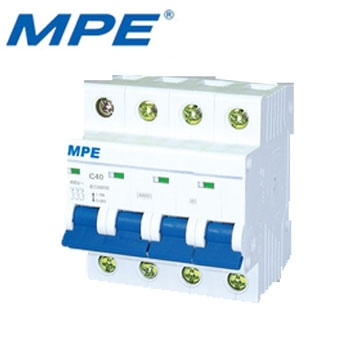 MCB 4P 6kA dòng định mức 10-63A MPE