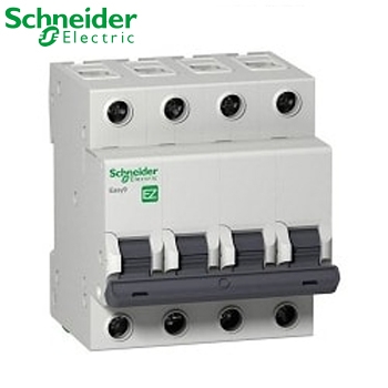 Cầu Dao Qúa Tải, Ngắn Mạch MCB 4P EZ9 4.5kA Schneider