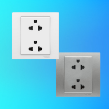 BỘ Ổ CẮM ĐÔI 3 CHẤU  VIVACE KB426UES2