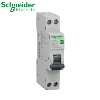 Cầu Dao Quá Tải, Ngắn Mạch, Chống Rò RCBO EZ9D 2P 4.5kA 30mA Schneider ( NHỎ)